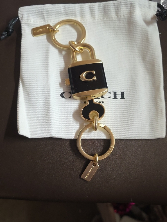 Coach Accessories - Coach 2 Pc. Padlock & Key Keyrings New W/ Dusty